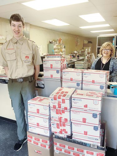 Care packages sent to troops